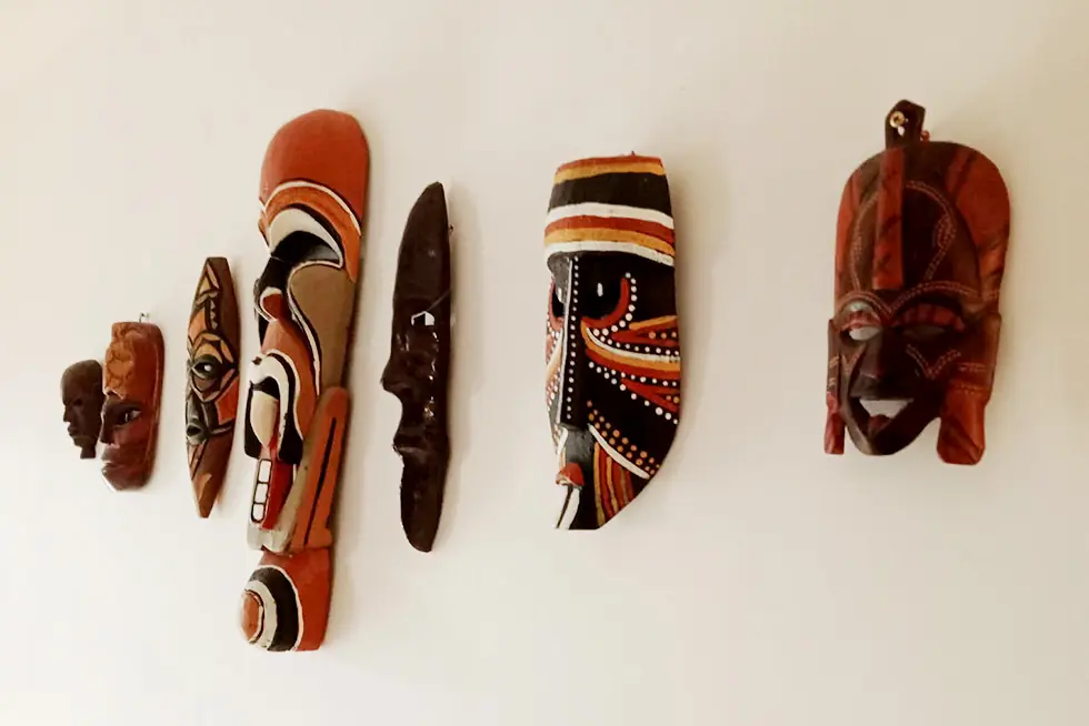 indigenous-masks-on-wall